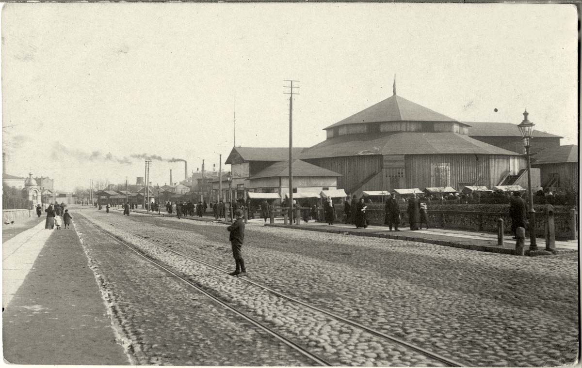 Tallinn (Reval). Circus building in New Market - Tsirkusehoone Uuel turul, circa 1905