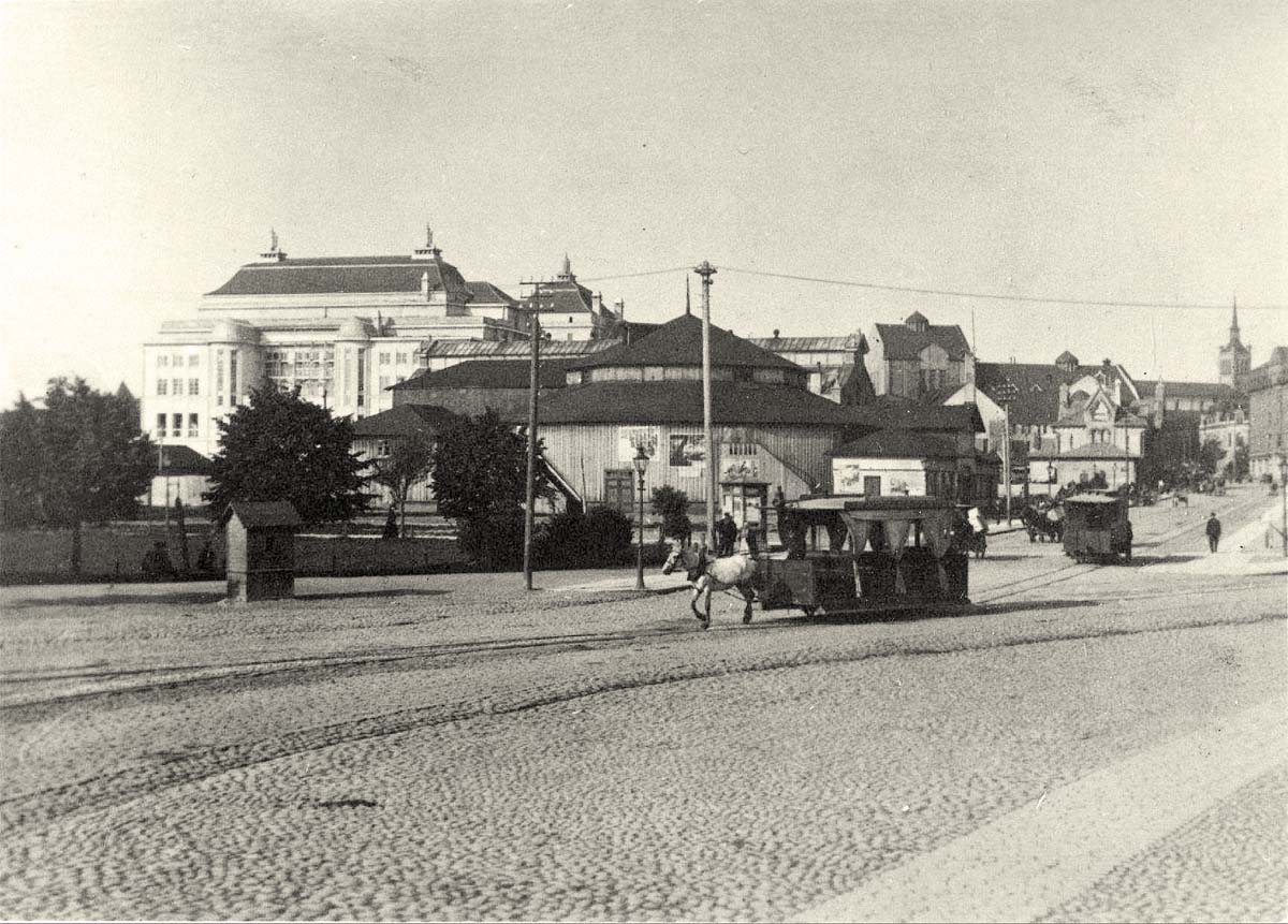 Tallinn (Reval). Circus building in New Market - Tsirkusehoone Uuel turul, circa 1915