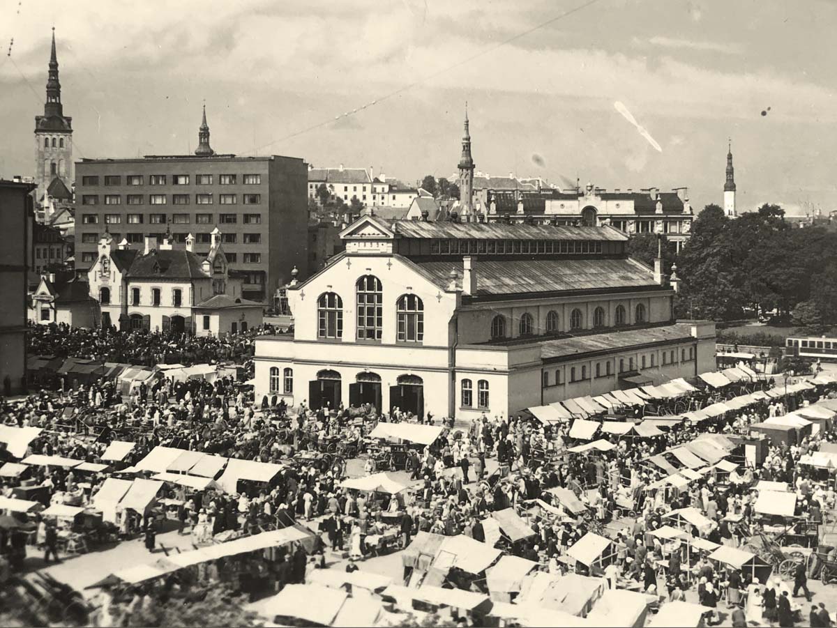 Tallinn (Reval). Market - Turg, 1937