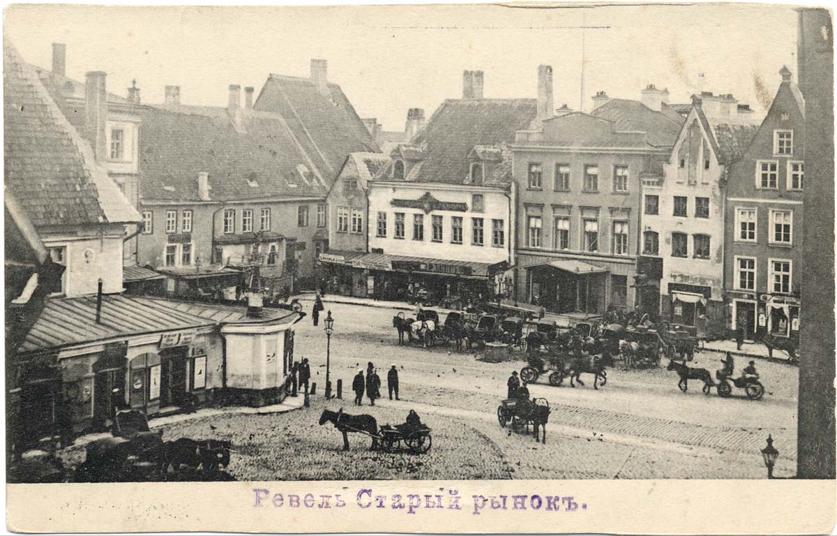 Tallinn (Reval). Old Market - Vana turg, between 1900 and 1917