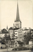 Tallinn. Old Town and Tower of Oleviste Church, between 1931 and 1939