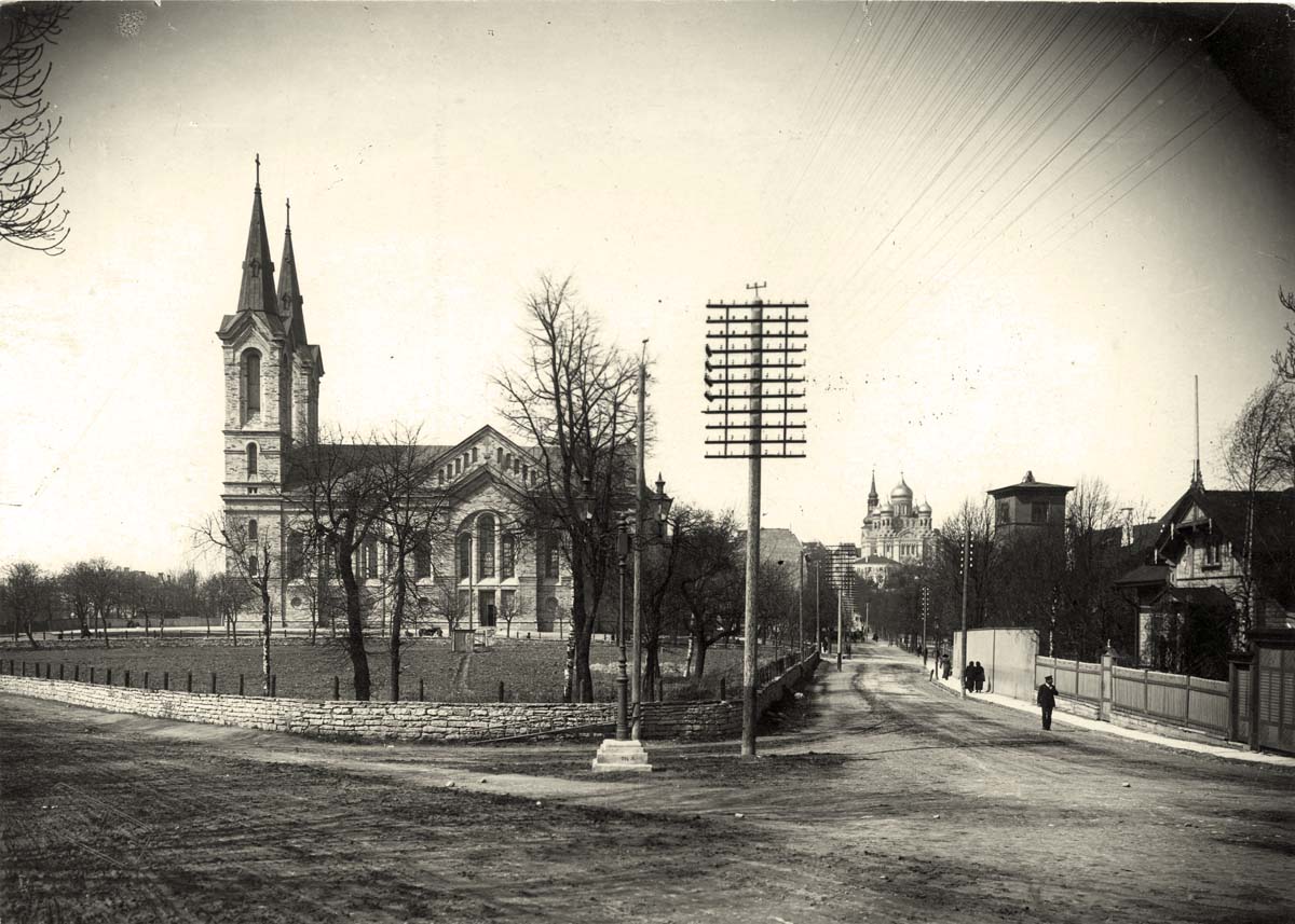 Tallinn (Reval). View of the Charles Church from the south, circa 1920
